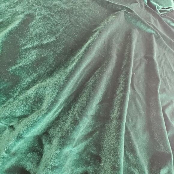 Massive Luxury Edition Velvet Hoodie Women's Size Medium Green Mob Wife Core Y2K - Picture 6 of 14